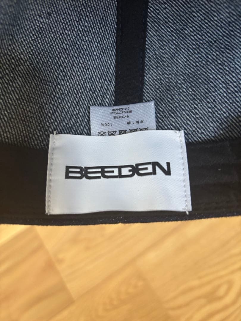 BEEDEN キャップ デニム ネイビー