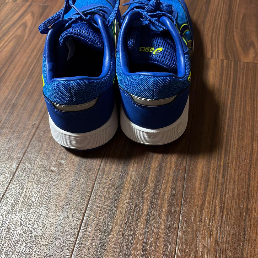 ASICS 青 メッシュ安全靴