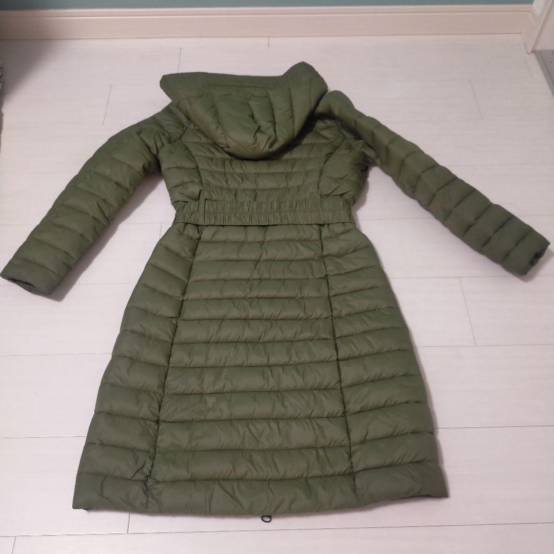 SAVE THE DUCK カーキ色★フード付きロングダウンジャケット