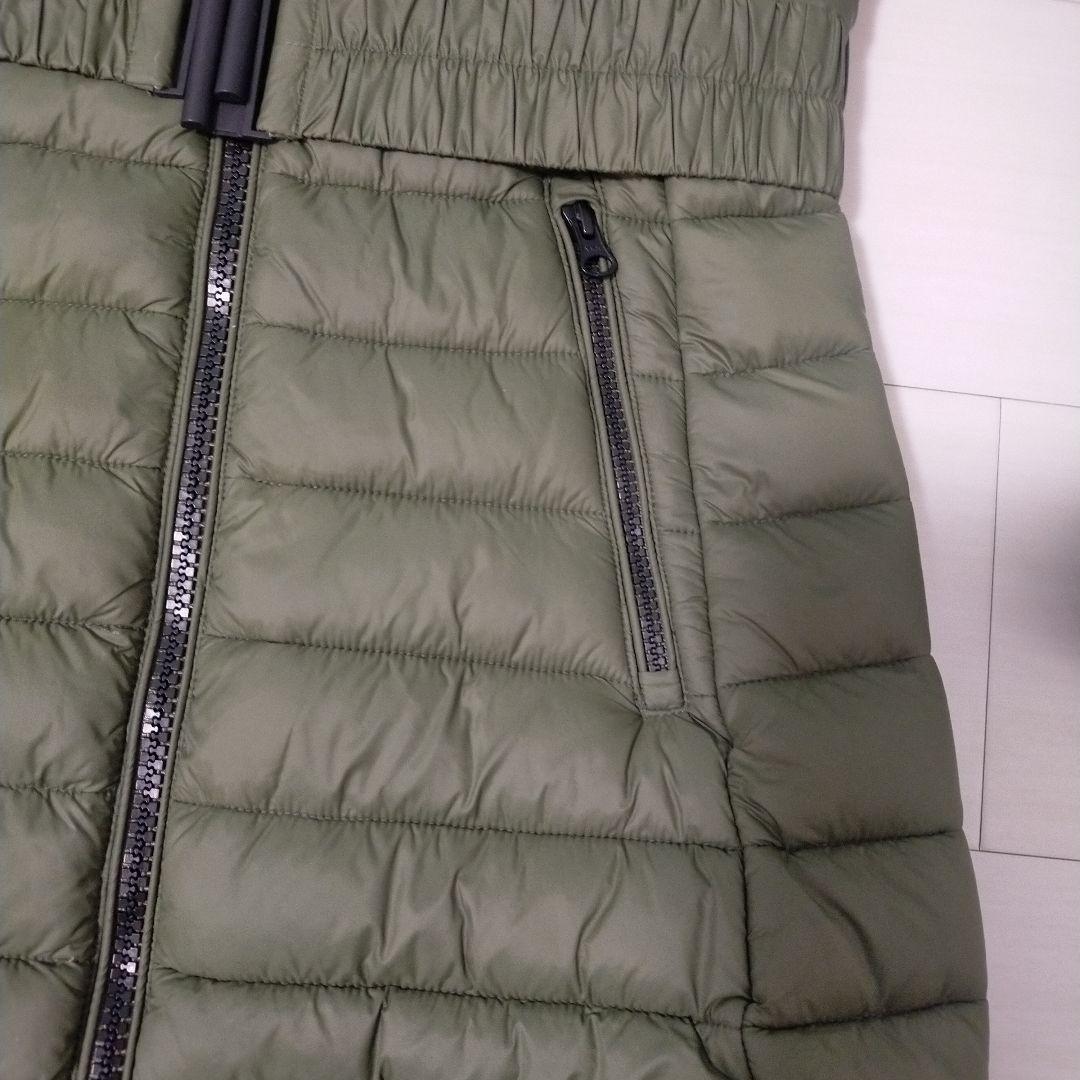 SAVE THE DUCK カーキ色★フード付きロングダウンジャケット