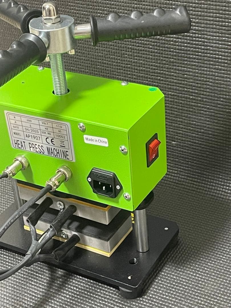 ロジンヒートプレス機 3×5インチ 電熱式 加圧手動 デジタル温度表示