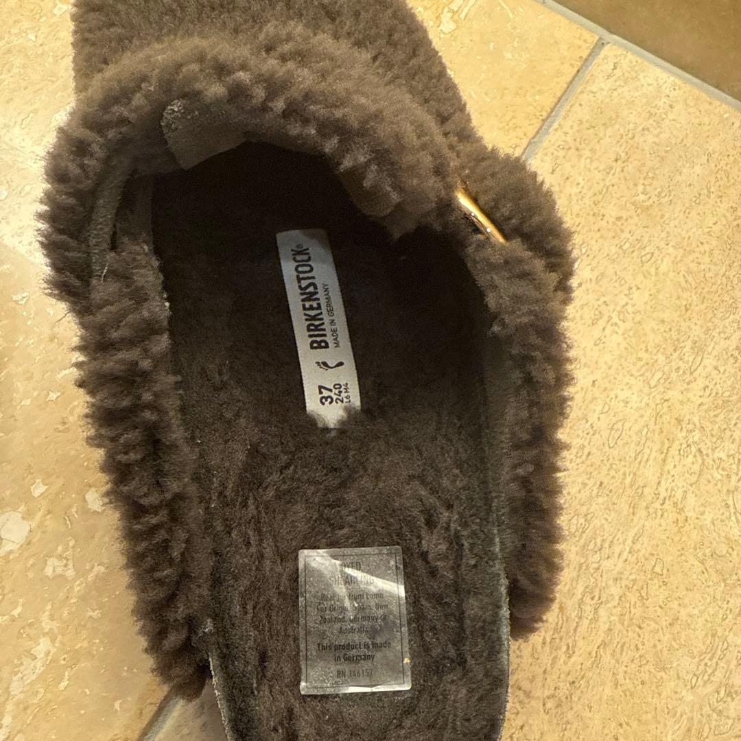 ビルケンシュトック BOSTON BB TEDDY グレー24 箱付き