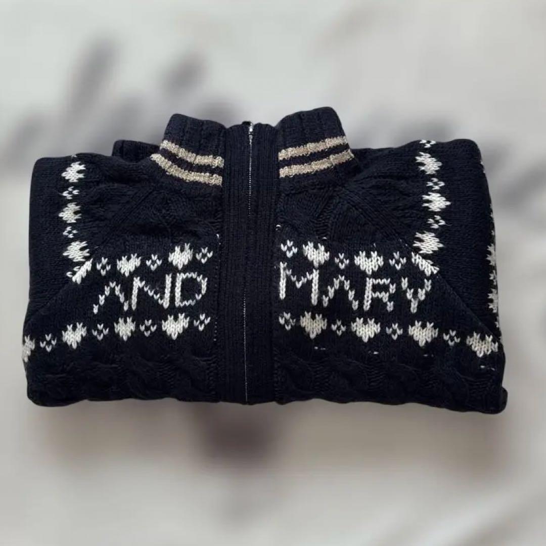 正規品 andmary Mary knit cowichan NAVY