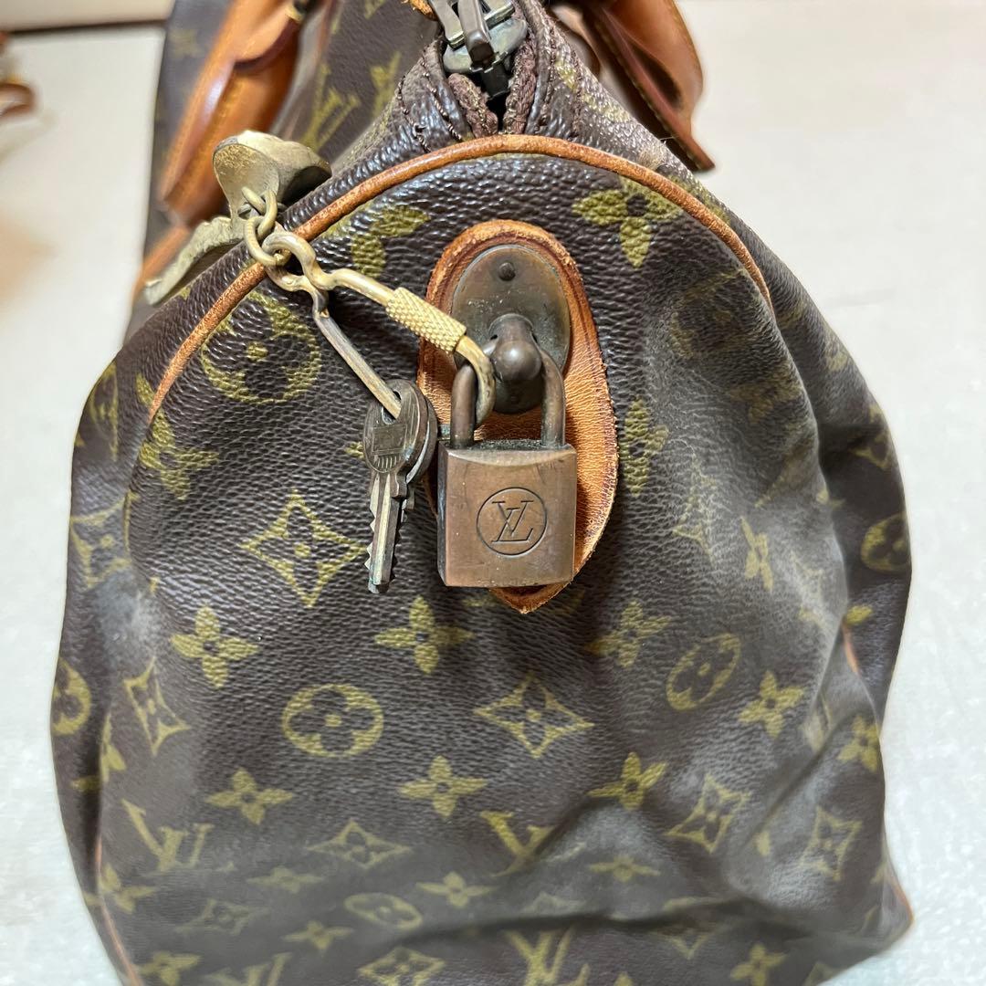 Louis Vuitton モノグラム ボストンバッグ キーポル50 製造番号有