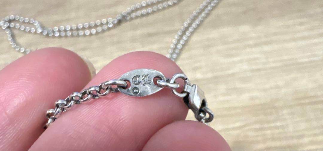 クロムハーツ　ロールチェーン　18インチ　　ボールチェーン