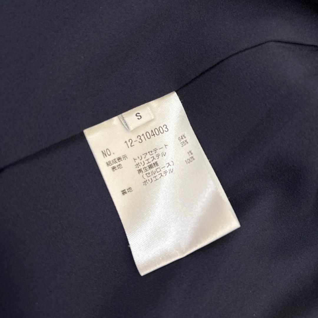 PLST トリアセブレンド　パンツスーツ　ネイビー