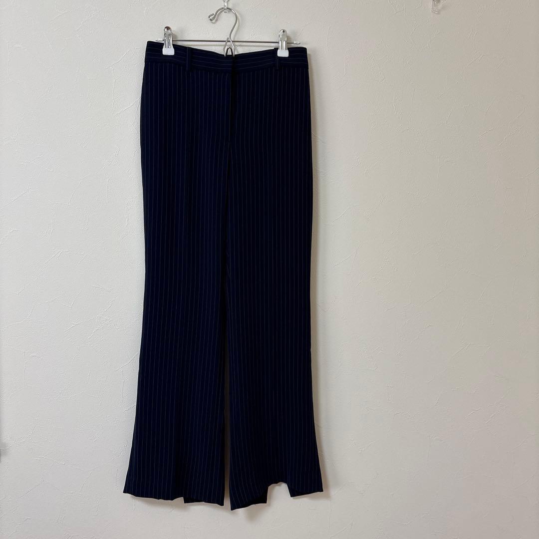 PLST トリアセブレンド　パンツスーツ　ネイビー