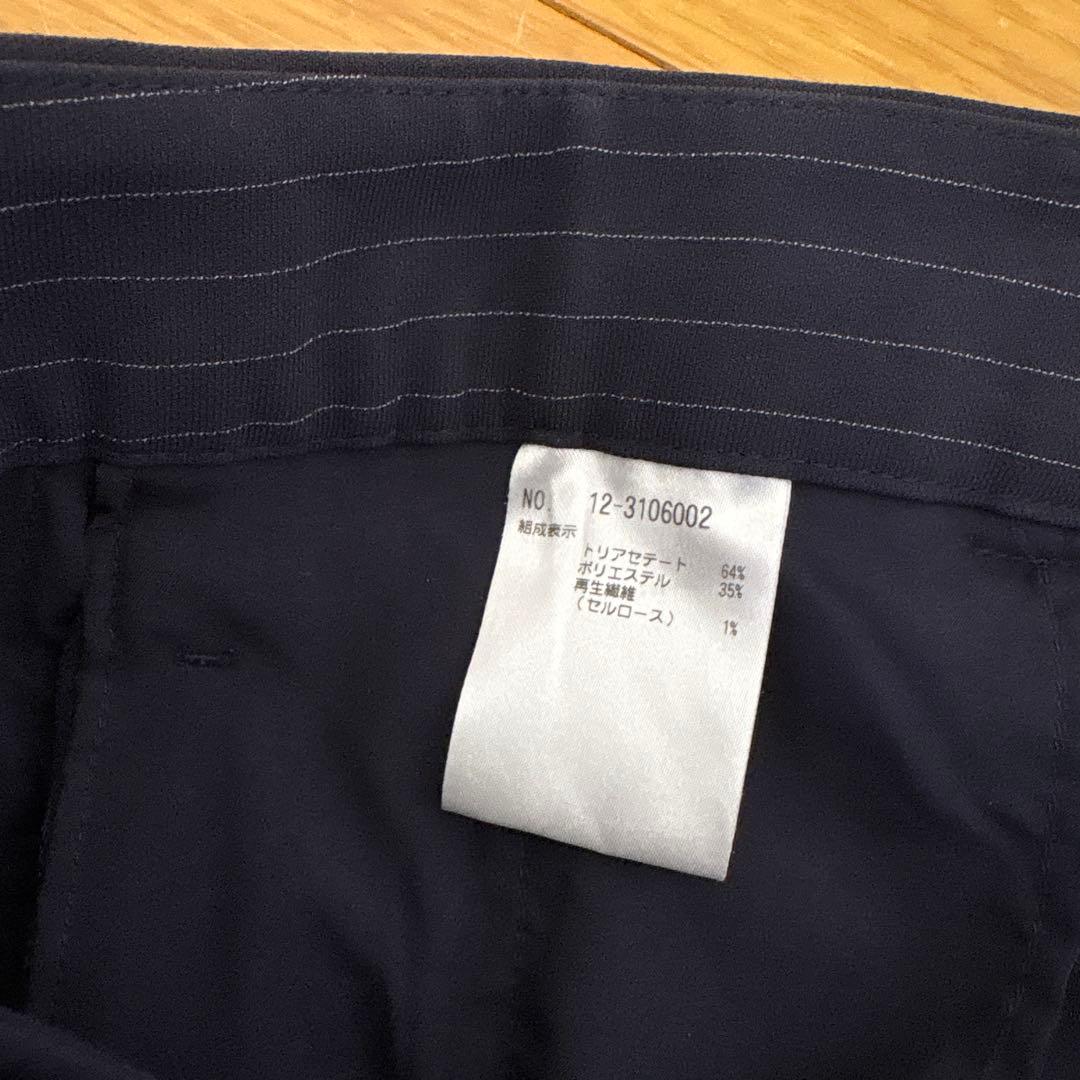 PLST トリアセブレンド　パンツスーツ　ネイビー