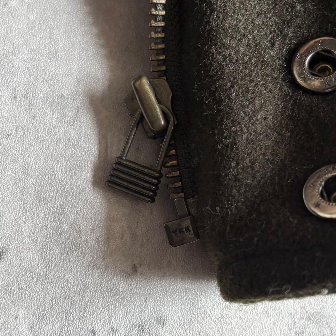 【90s vintage】スイングトップ　ブルゾン　ウール×レーヨン　短丈　肉厚