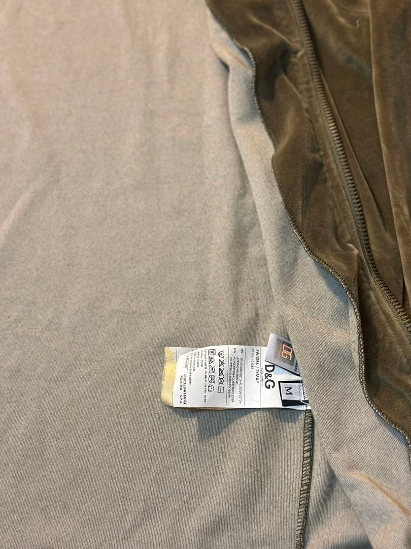 【期間限定値下げ中】D&G ドルチェ＆ガッバーナ ベロア ジップアップ　美品