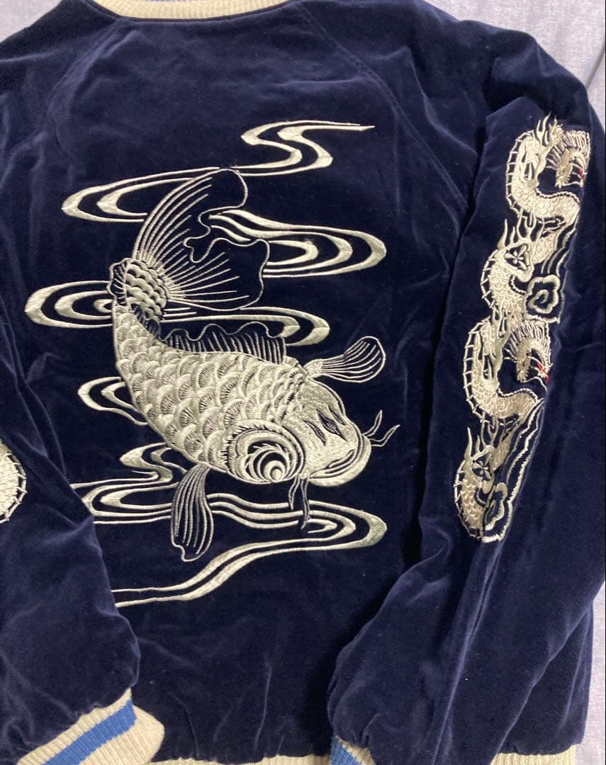 陰*K様 90sBackStreetCrawler 紺別珍スカジャン ミツワ 希