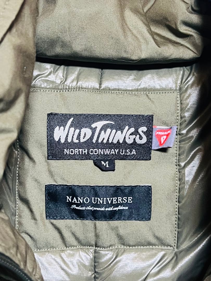 【美品】WILD THINGS×ナノユニバース 別注 モンスターパーカー　カーキ