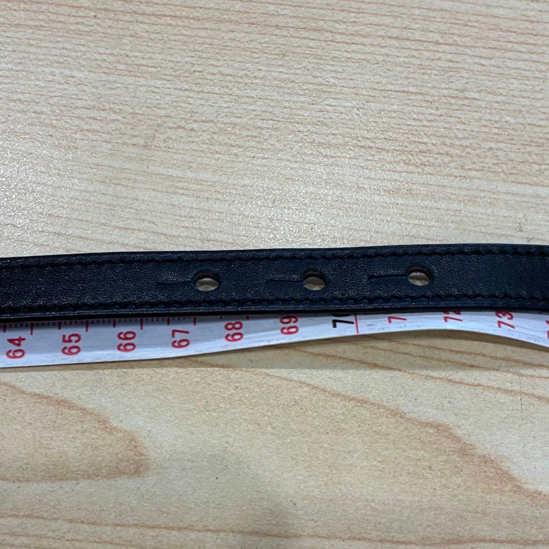 シャネル　CHANEL ココマーク　レザーベルト　ベルト　シルバー金具　ブラック