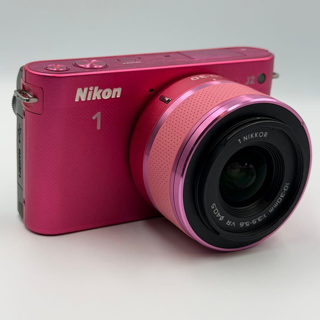 ✨美品✨Nikon 1 J2 ミラーレス1眼レフ ニコン レンズ付き ピンク