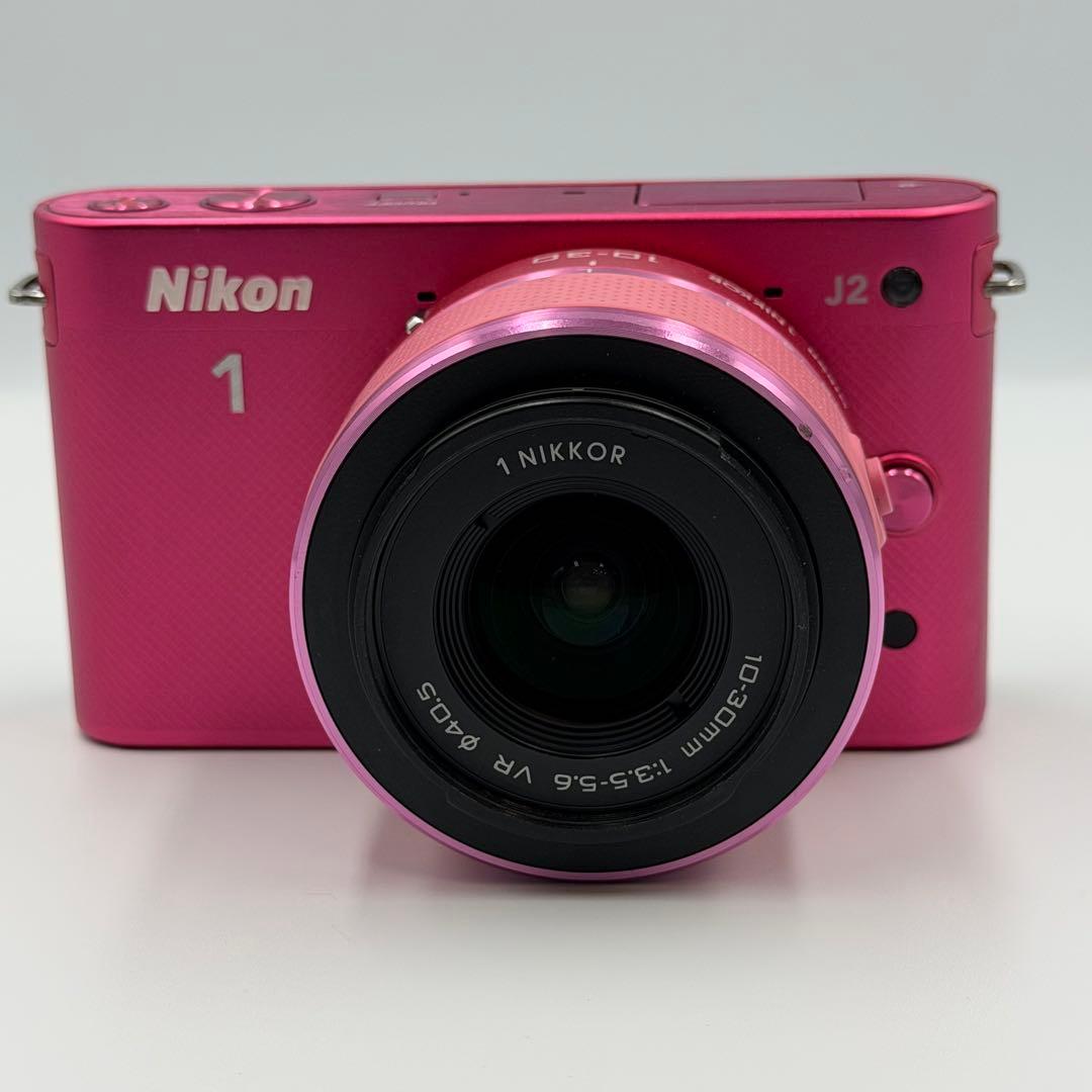 ✨美品✨Nikon 1 J2 ミラーレス1眼レフ ニコン レンズ付き ピンク