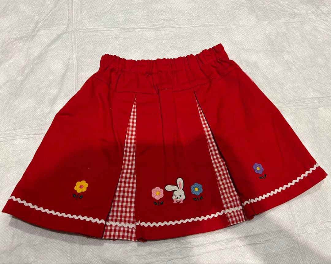 ミキハウス　チエコサク　スカートS100ー110cm