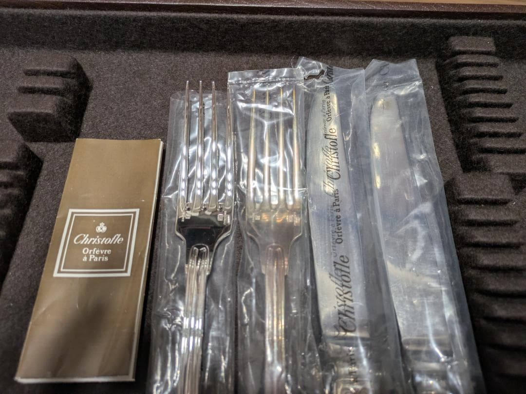 【未使用】クリストフル ナイフ＆フォーク （各２本 計４本）
