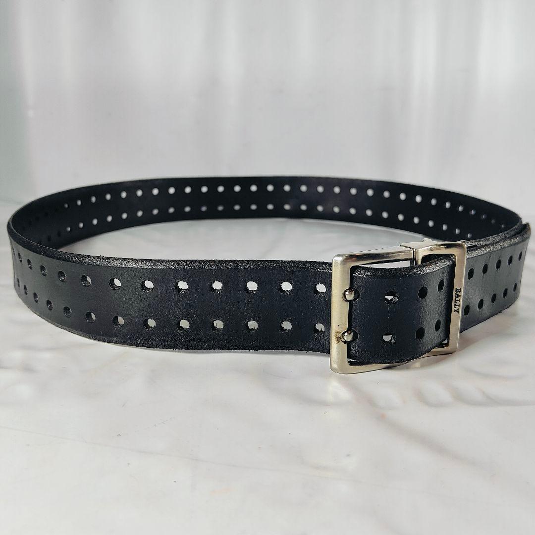 【極美品】BALLY イタリア製 高級ライン　高級ツインピンドレスベルト　正規品