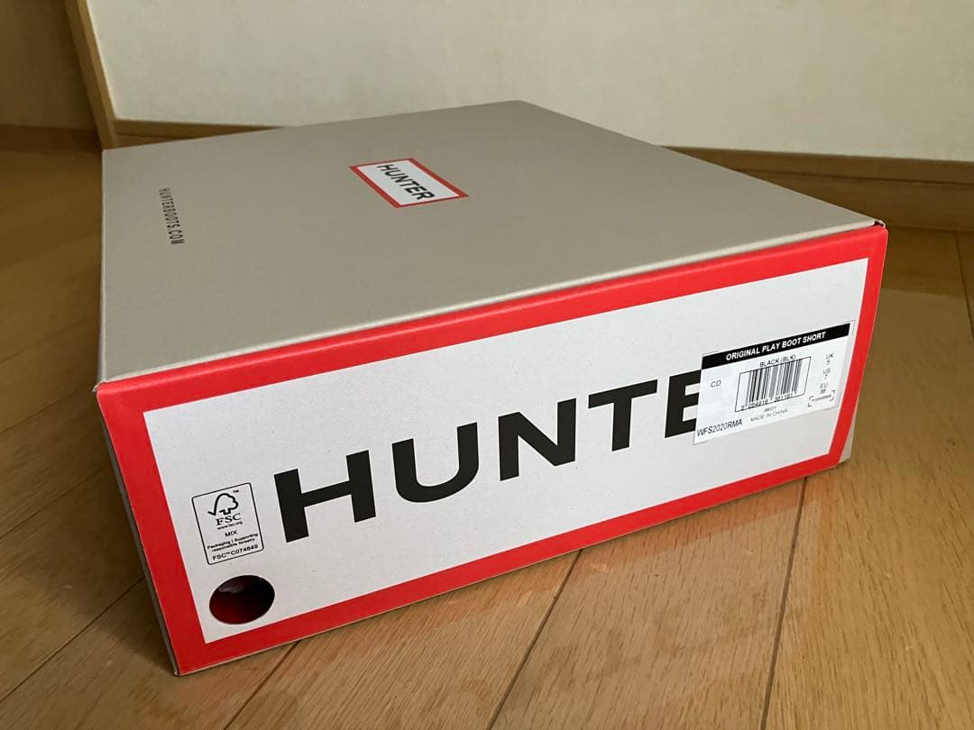 HUNTER レインブーツ オリジナル プレイショート レディース　24㎝