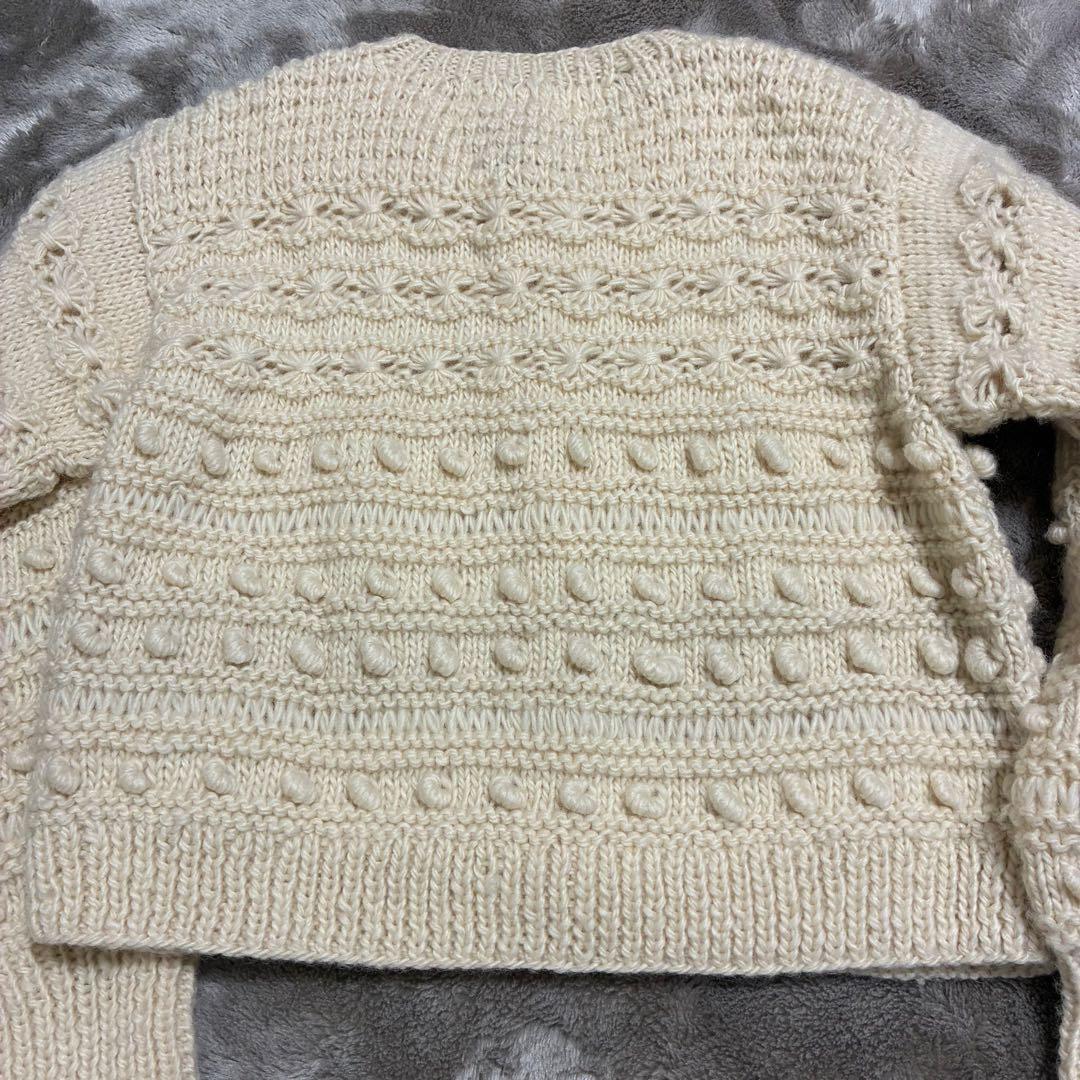 bulledesavon 手編みカーディガンハンドメイド　ネパールハンドニット