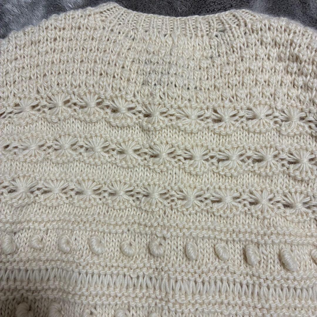 bulledesavon 手編みカーディガンハンドメイド　ネパールハンドニット