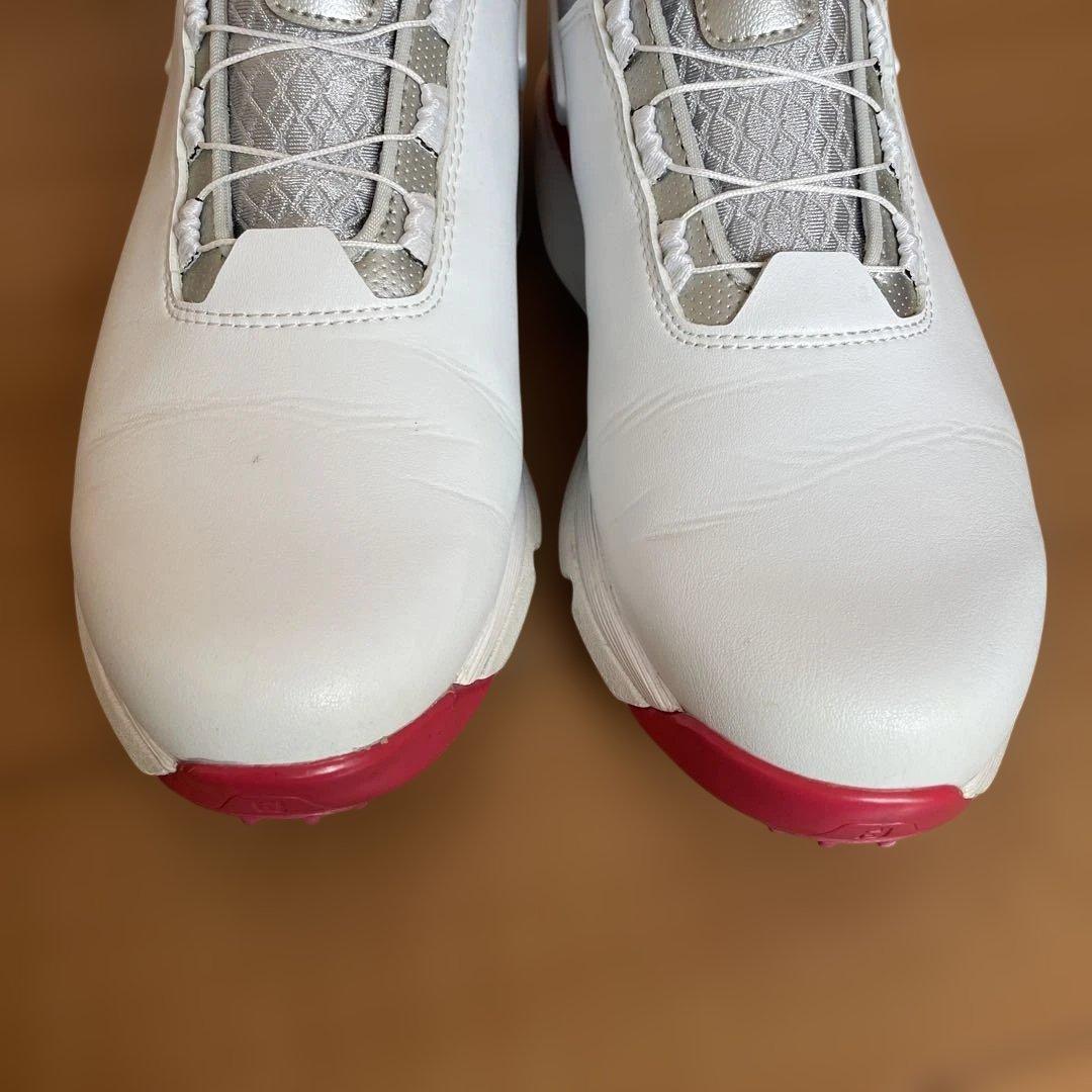 FJ ゴルフシューズ シルバー/パープル/レッド　24cm