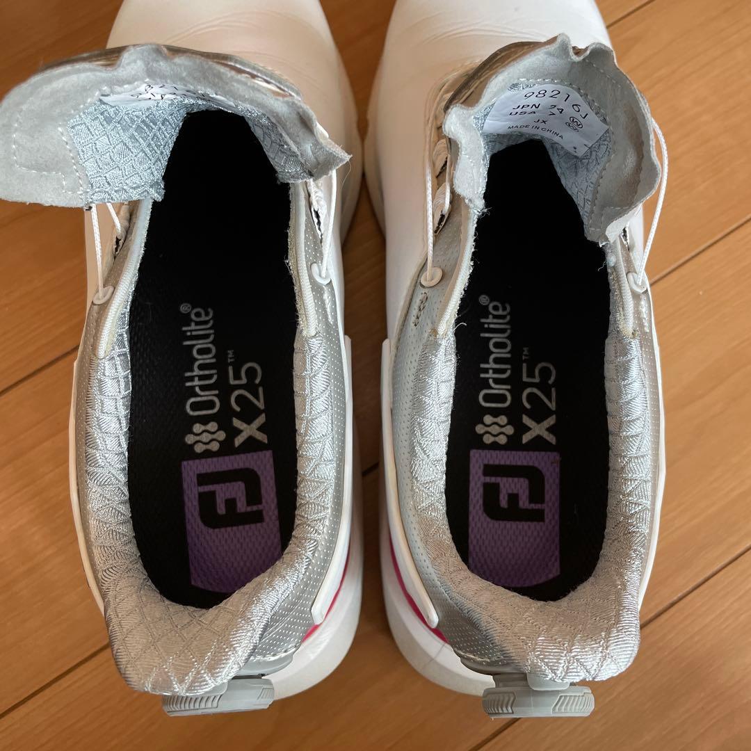 FJ ゴルフシューズ シルバー/パープル/レッド　24cm