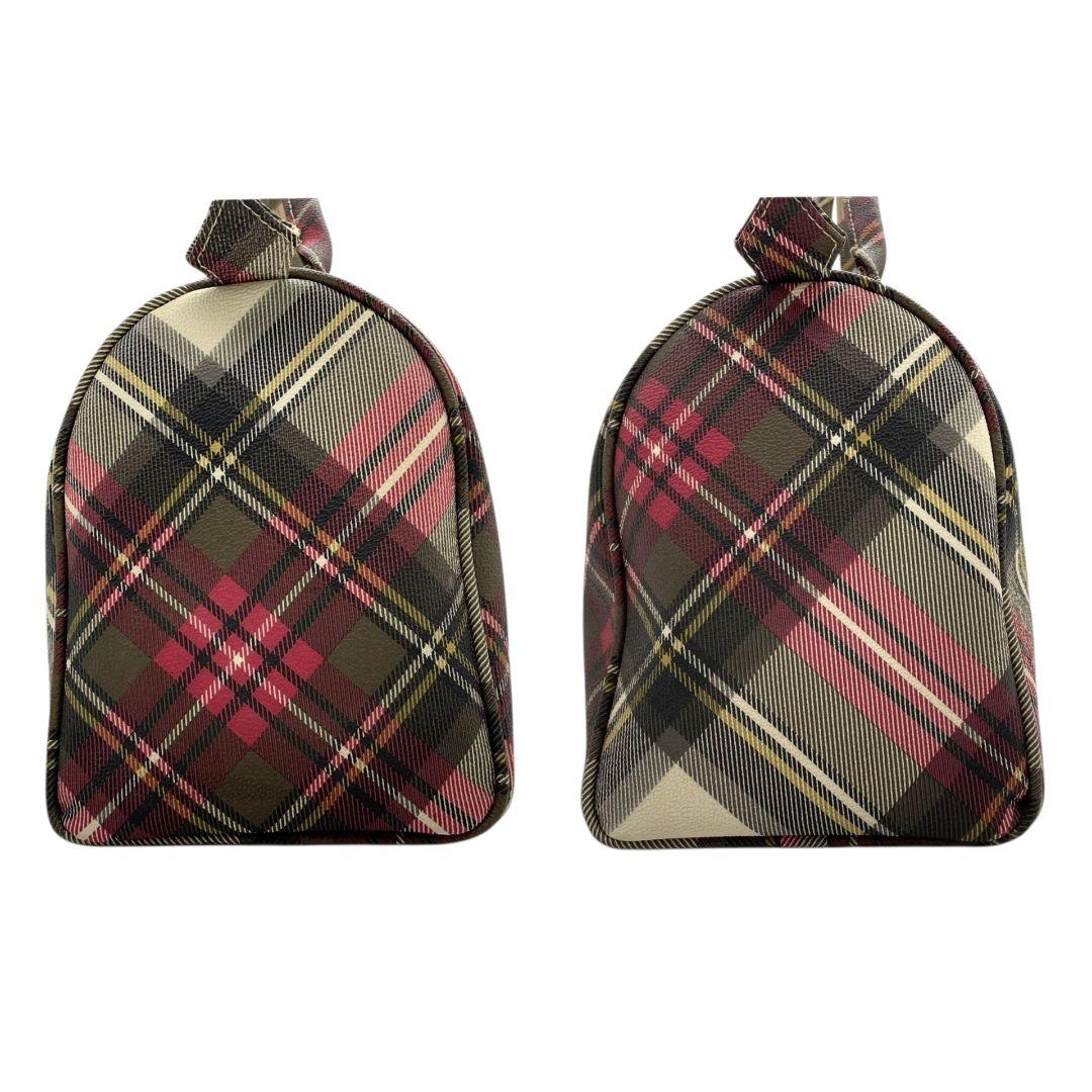 ヴィヴィアンウエストウッド　ハンドバッグ　タータンチェック　ミニボストン　F