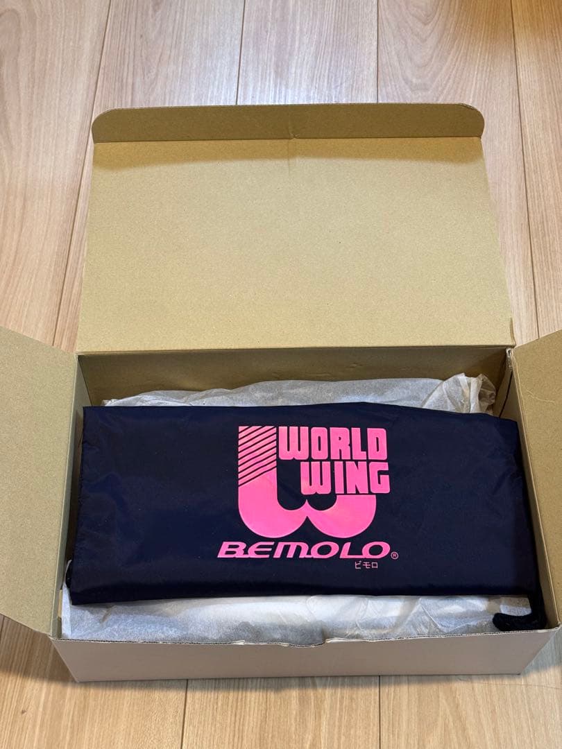 【美品/希少】28cm (白)ビモロ(Bemolo)/スパイクP革付