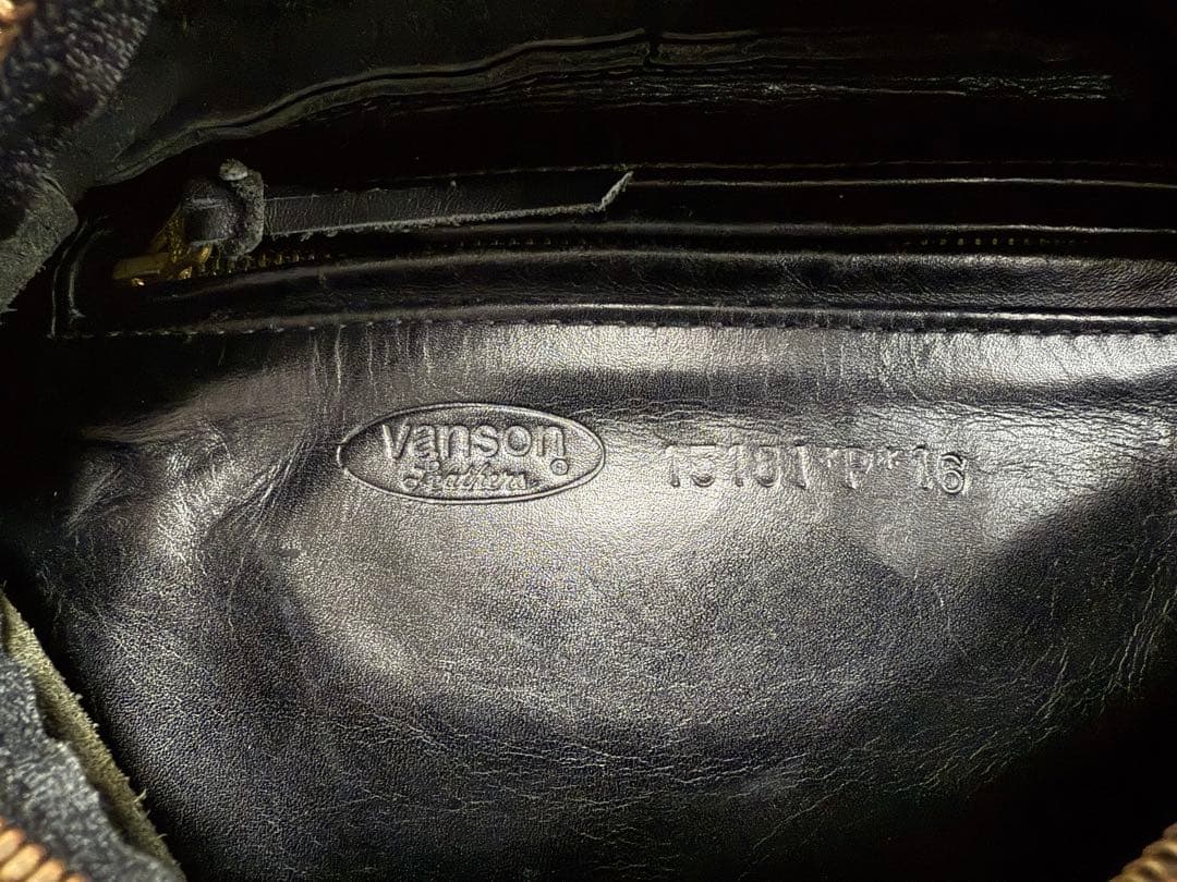 vanson バンソン レザー ボディバッグ 黒