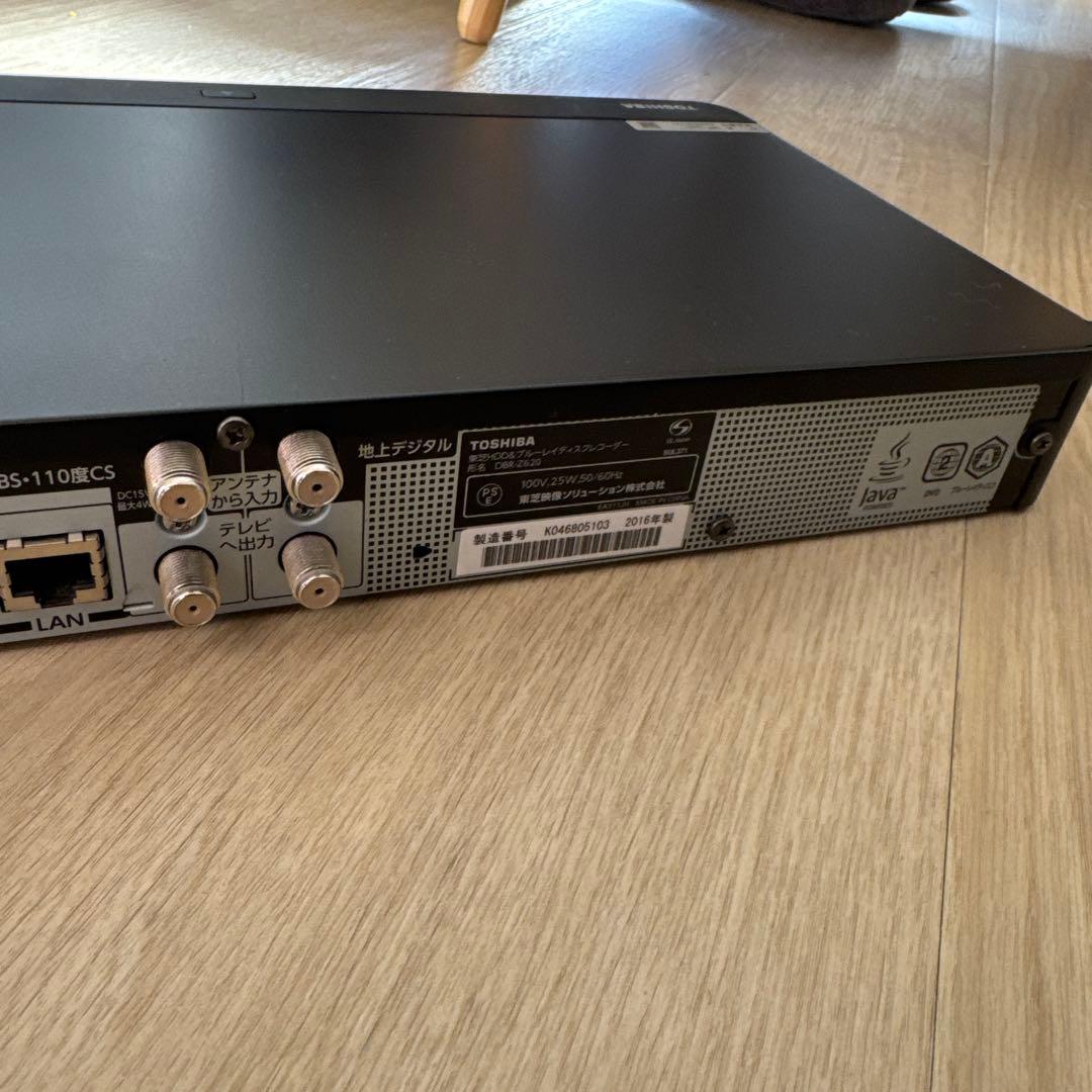 TOSHIBA 東芝HDD & ブルーレイレコーダー 形名:DBR-Z620