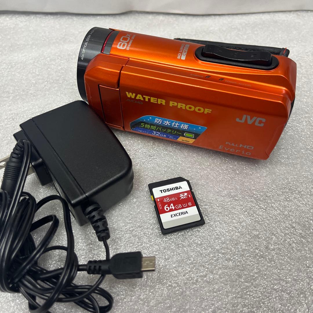 JVC Everio GZ-R300-D オレンジ動作OK SDカード付き