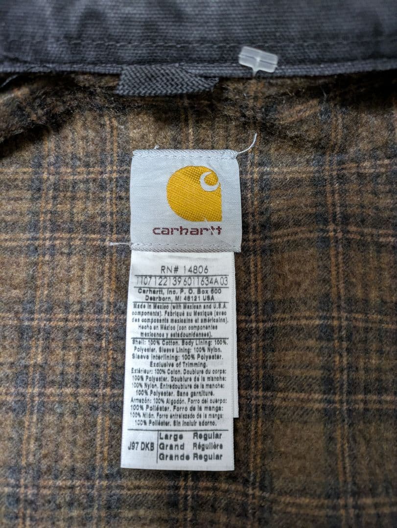 Carhartt デトロイトジャケット　J97 DKB USA製　ダークブラウン