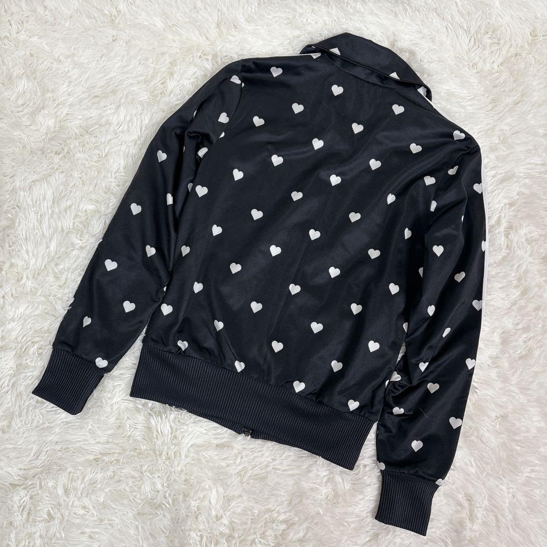 希少✨ adidas トラックジャケット ハート柄 ジャージ トレフォイル M