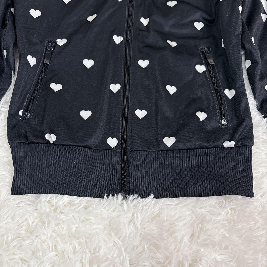 希少✨ adidas トラックジャケット ハート柄 ジャージ トレフォイル M