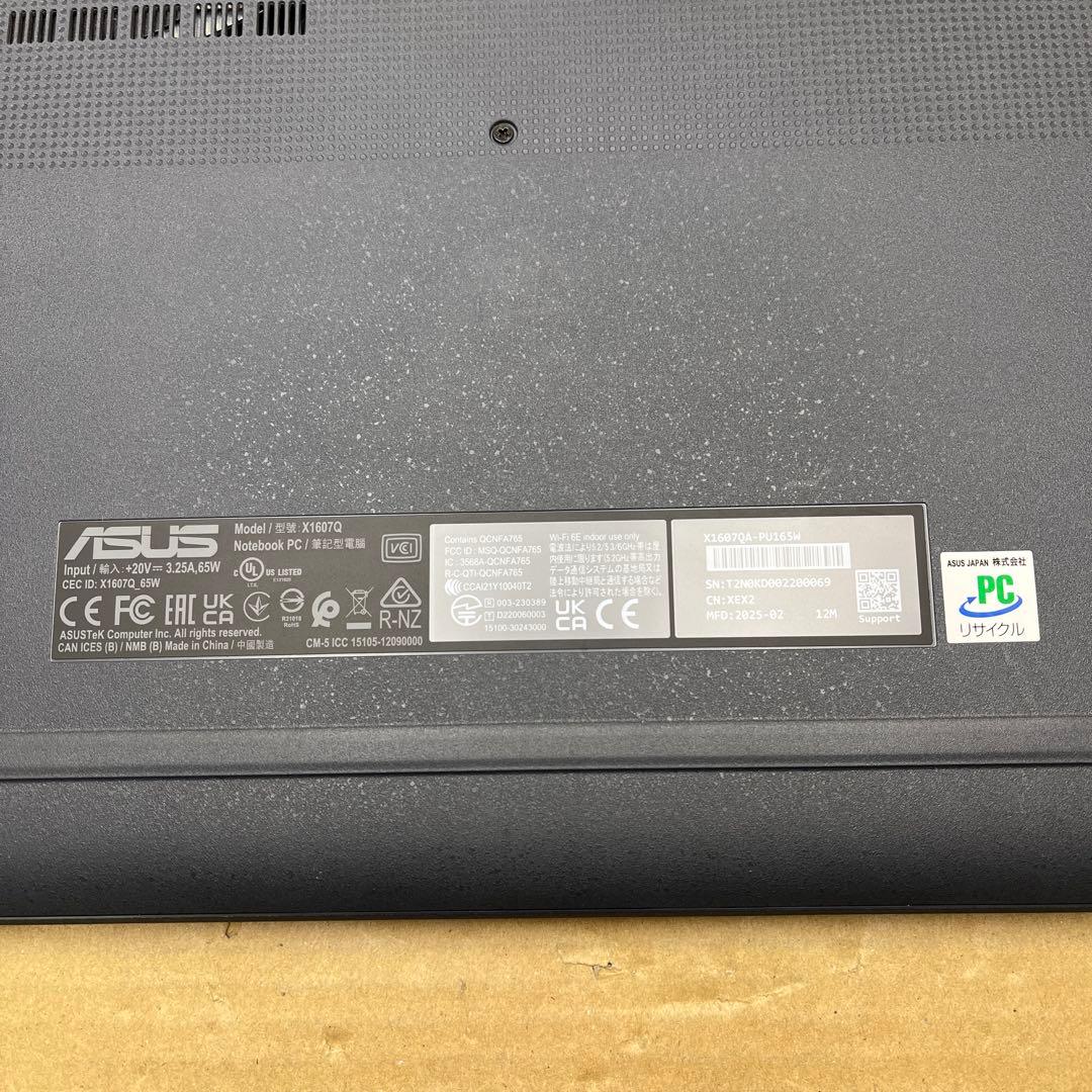 ASUS ノートパソコン Vivobook 16 X1607QA 16インチ