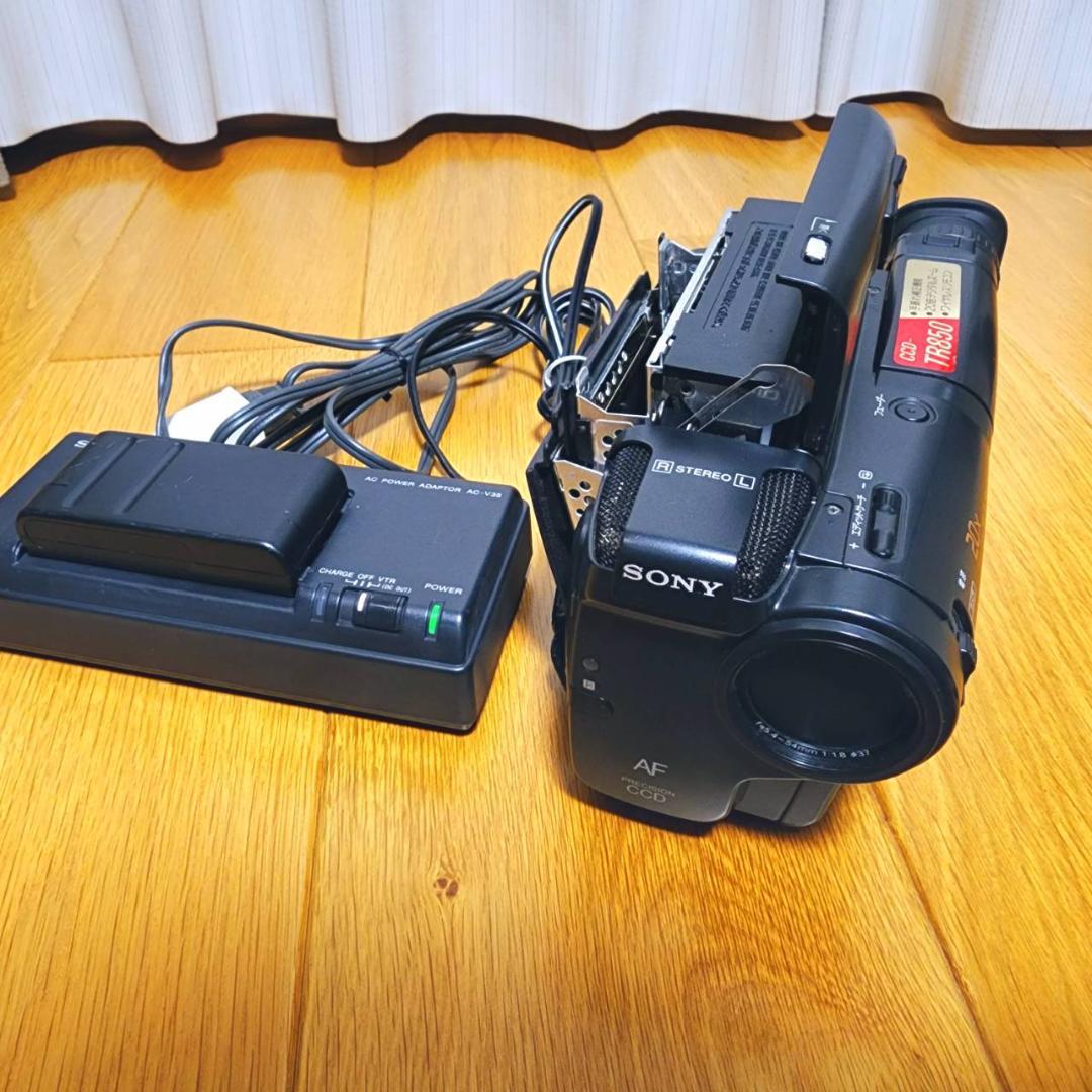 【動作確認済】SONY Hi8 高画質 ビデオカメラ CCD-TR850 セット