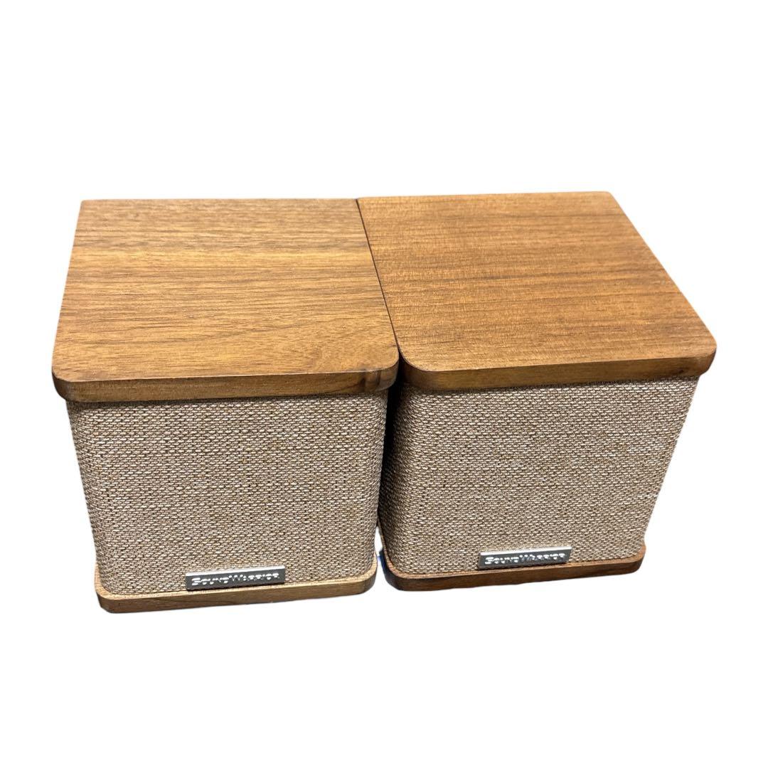 ほぼ未使用/連番 Sound Warrior SW-SP2 コンパクトスピーカー