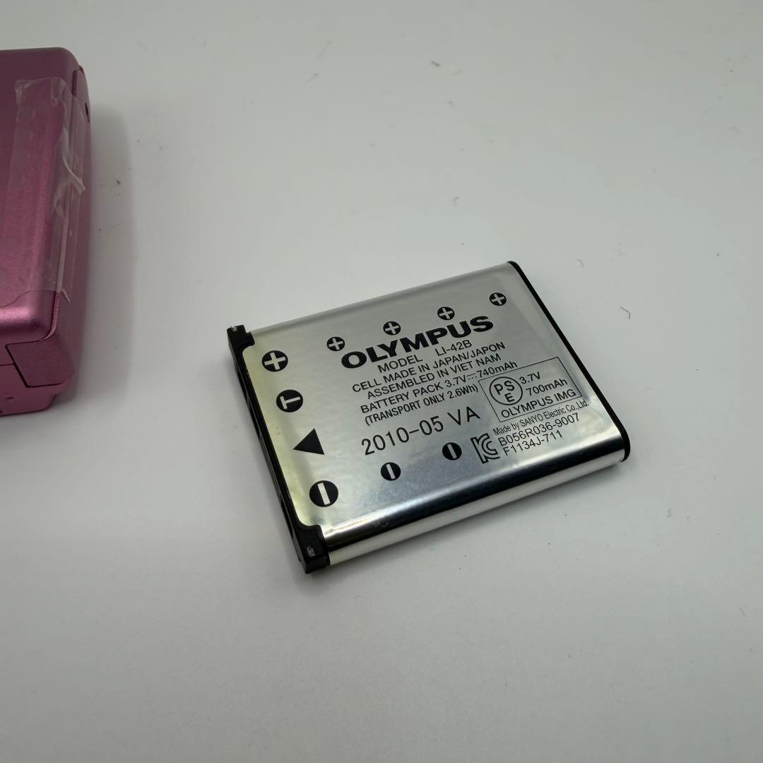 オリンパス OLYMPUS FE-5050 ピンク コンデジ バッテリー付き