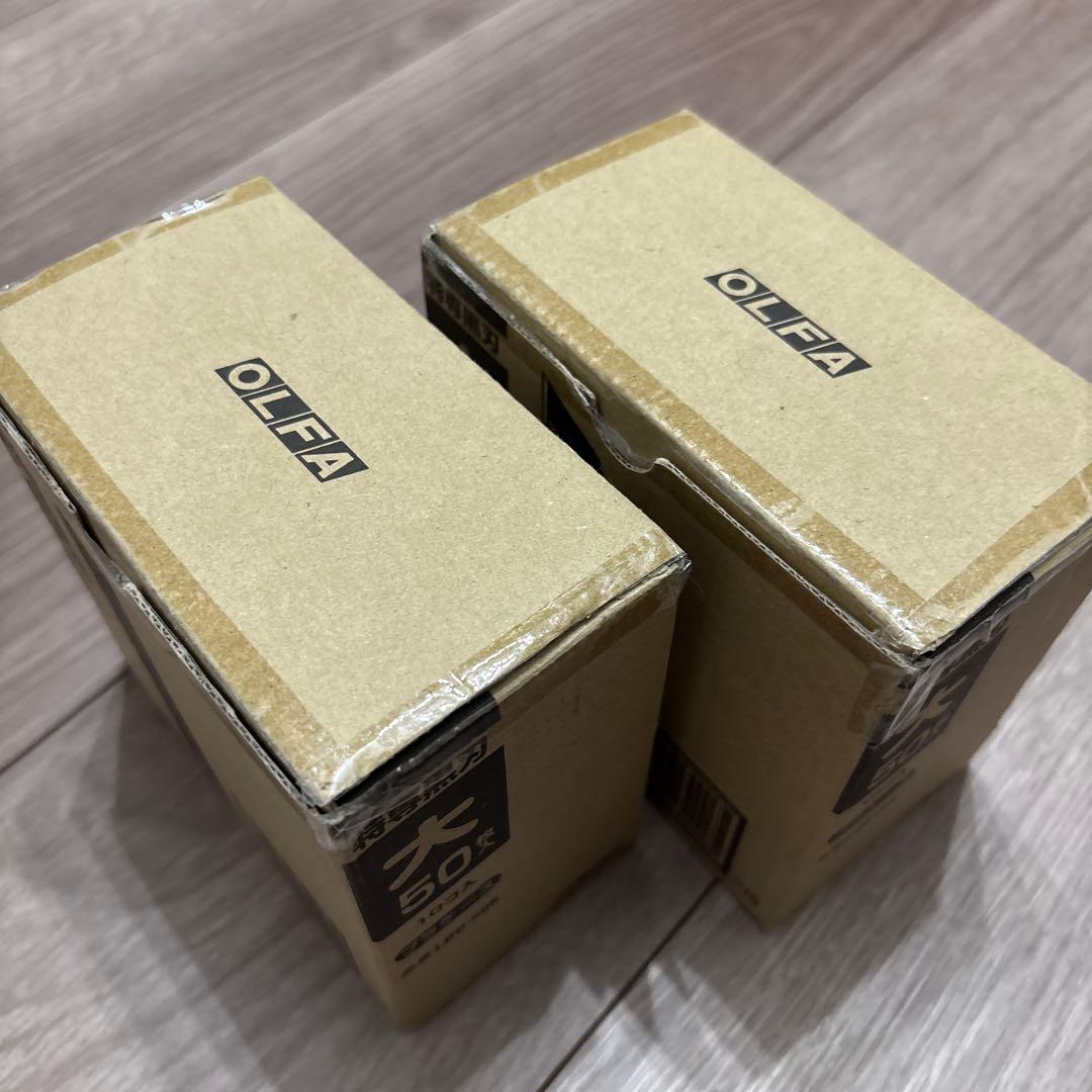 2セット オルファ カッター替刃　大刃 LBB50K 特専黒刃