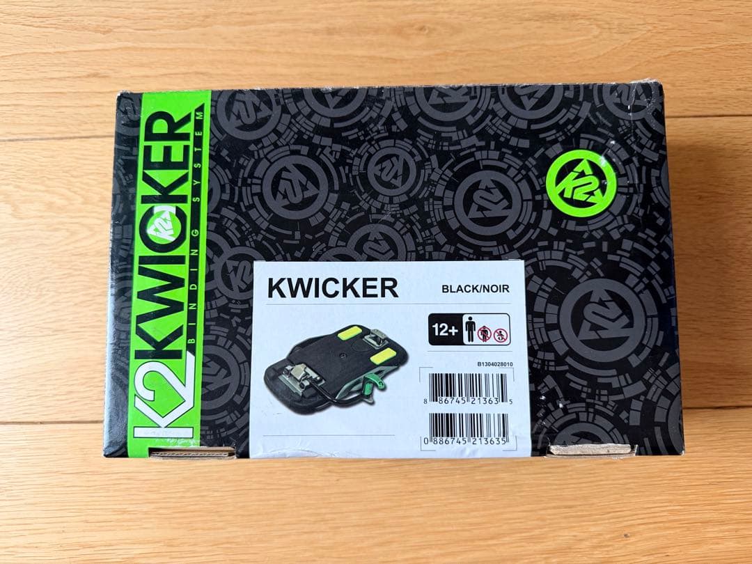 K2 KWICKER ブラック/ノワール ビンディング