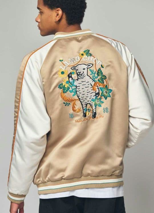 フラワーカンフーラムチョップ｜スカジャン 男女兼用 XL 新品