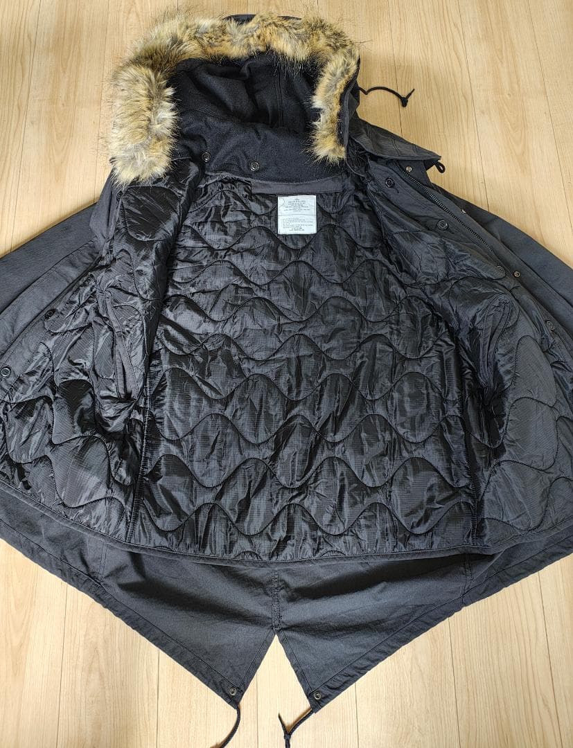 HOUSTON ヒューストン M-65パーカー ブラック