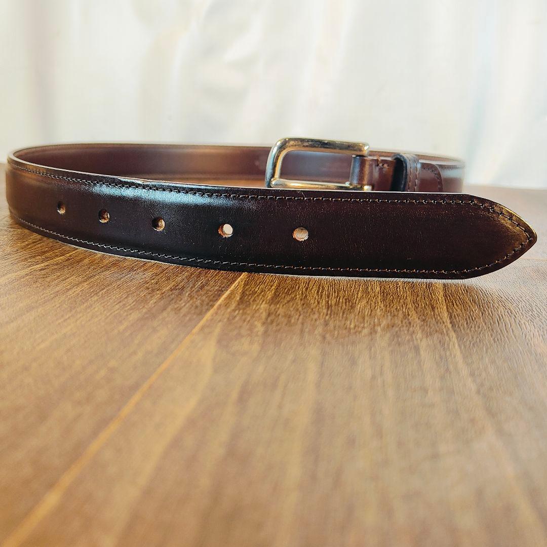 【極艶極上品】ホワイトハウスコックス　英国製ブライドルレザー 高級ドレスベルト