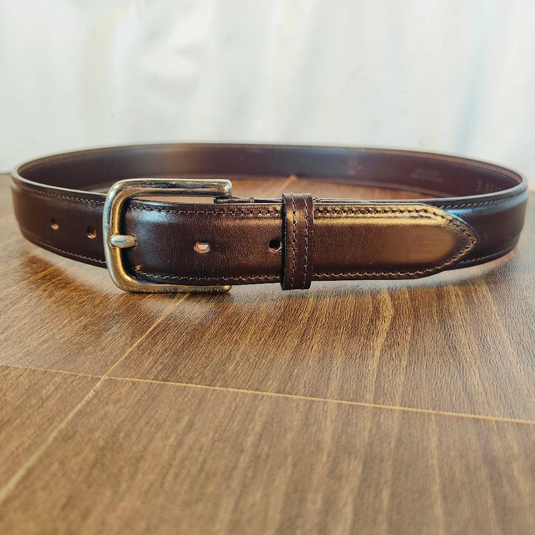 【極艶極上品】ホワイトハウスコックス　英国製ブライドルレザー 高級ドレスベルト