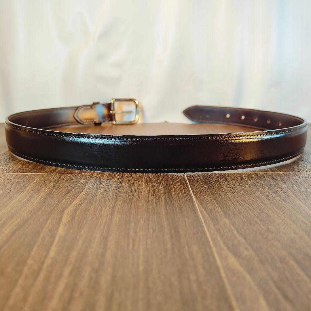 【極艶極上品】ホワイトハウスコックス　英国製ブライドルレザー 高級ドレスベルト