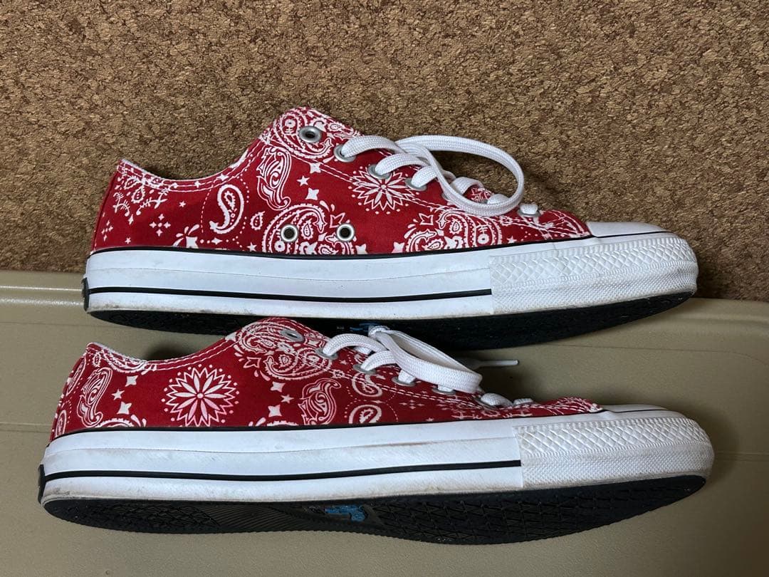 CONVERSE ALLSTAR 赤 ペイズリー 限定生産品 28cm