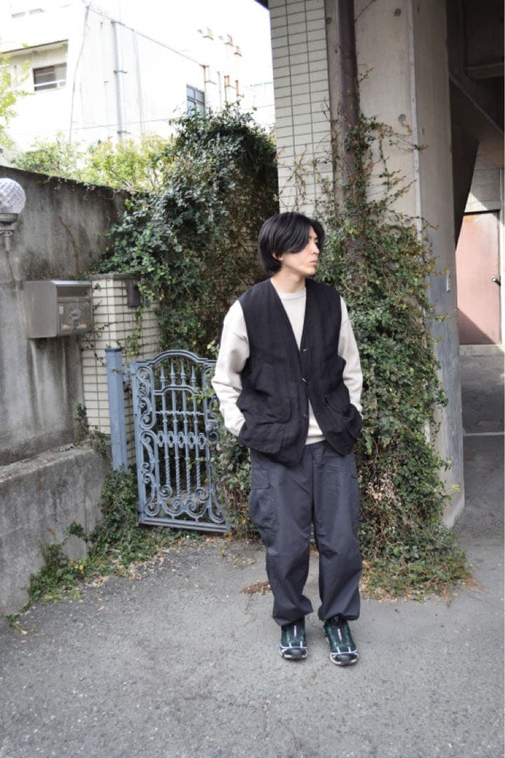 Comoli ヴィスコースリネンハンティングベスト　free size