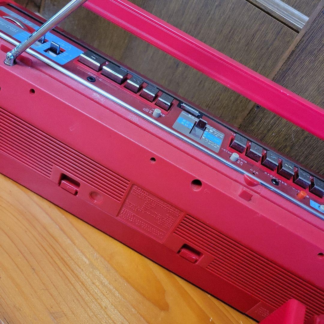 【２台セット】SONY ダブルカセットラジカセ レッドSFS-W90