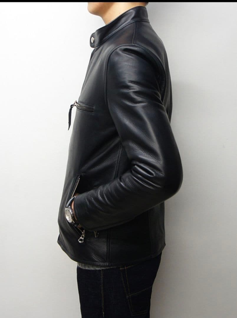 【美品】 Y'2 LEATHER　 SINGLE RIDERS　黒　サイズ42